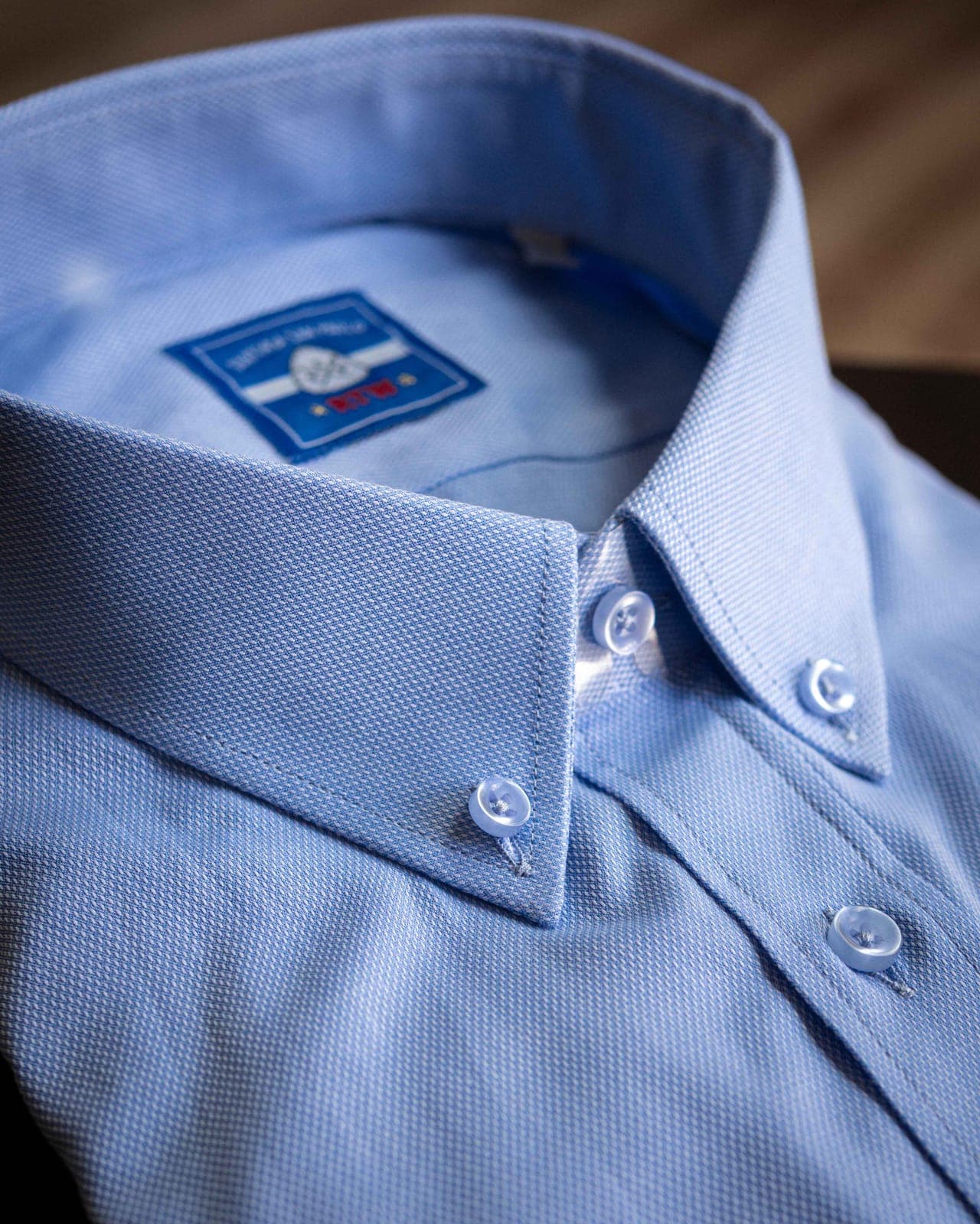 Blue Oxford Button-Down Shirt